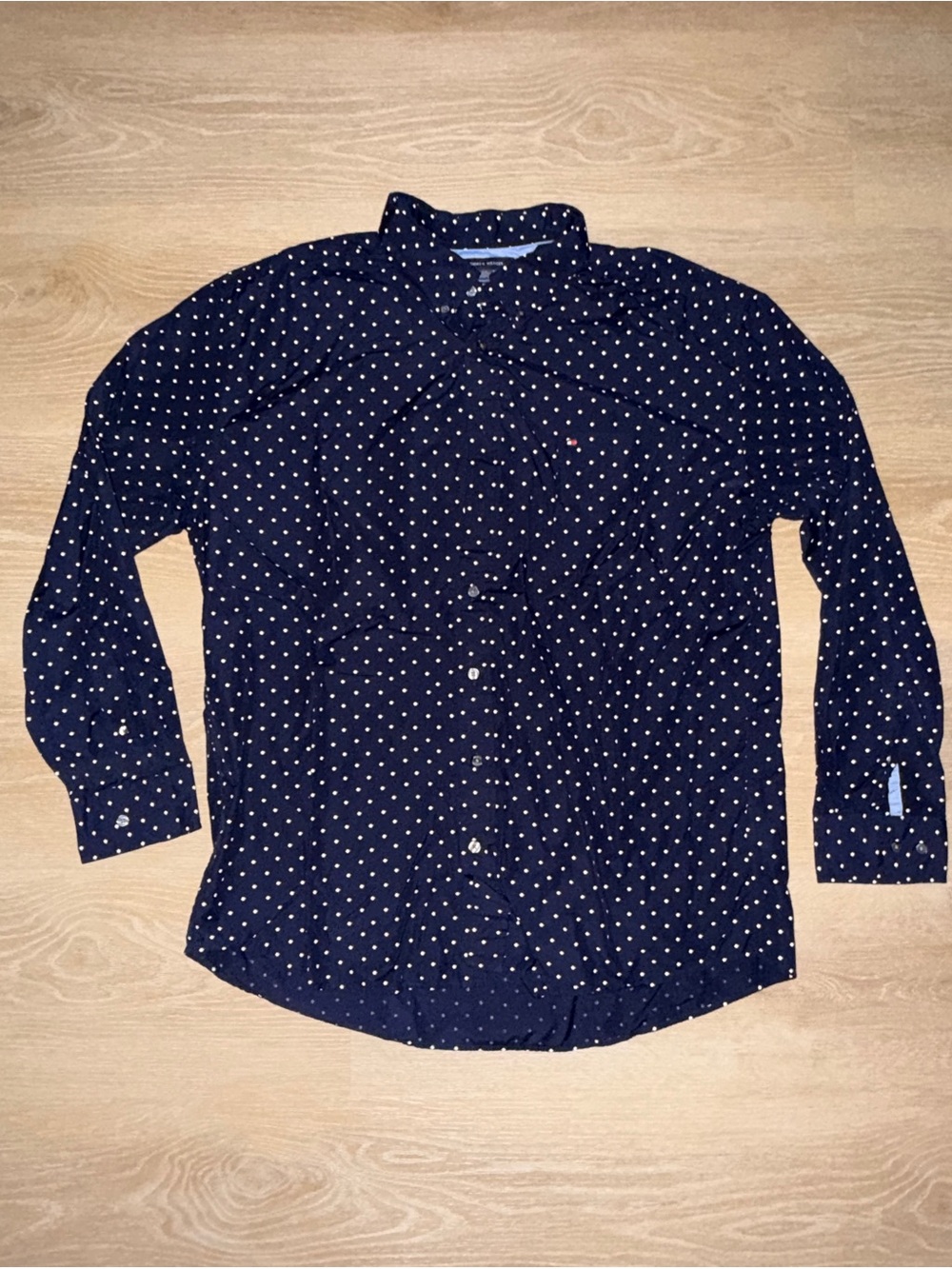Tommy Hilfiger Casual Button Up Navy Shirt